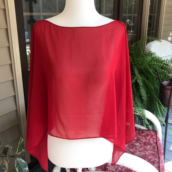 White House Black Market Tops - 💥WHITE HOUSE BLACK MARKET shear coverlet❤️❤️